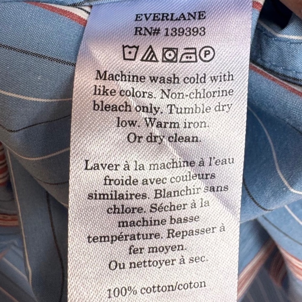NWT Everlane Midi Cotton Shirt Dress XXS Sustainable Coastal Boho Minimalist - Picture 8 of 10